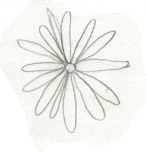 Come disegnare un fiore semplice