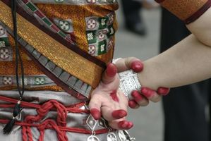 L'abito tradizionale di danza Manipuri