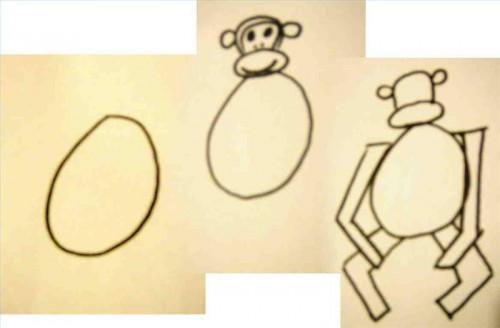 Come disegnare una scimmia Cartoon