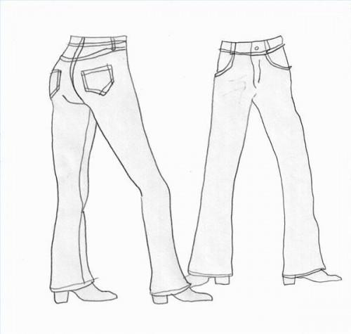 Come disegnare Ladies' Jeans