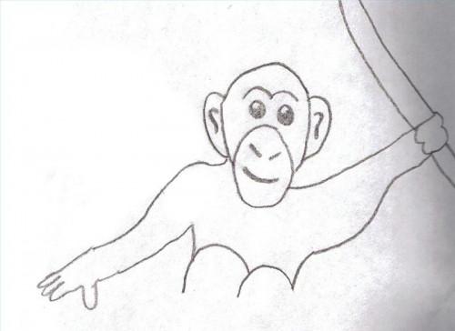 Come disegnare una scimmia d'oscillazione
