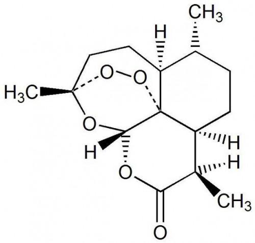 Qual è la struttura chimica di artemisinina?
