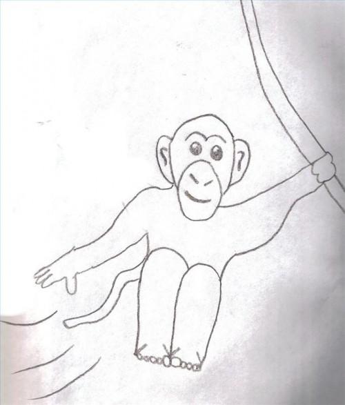 Come disegnare una scimmia d'oscillazione