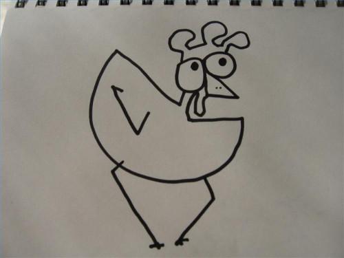 Come disegnare un pollo