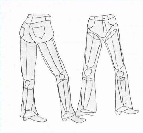 Come disegnare Ladies' Jeans